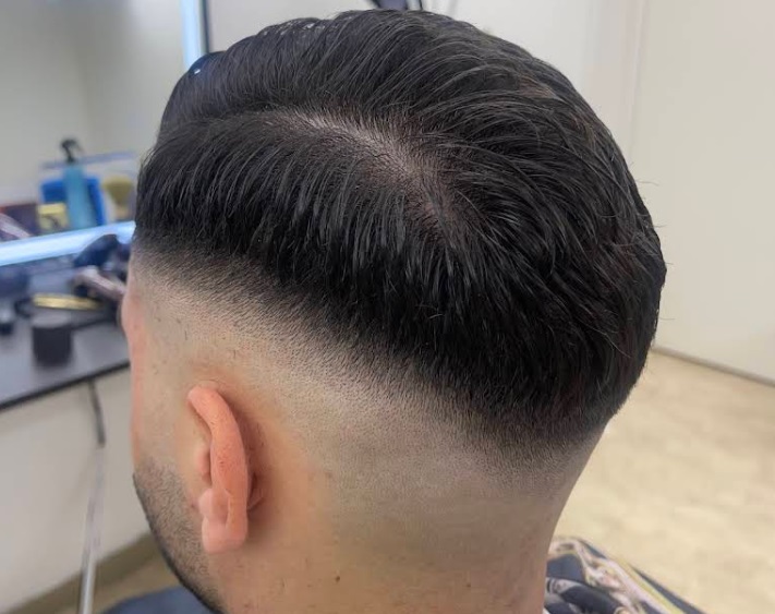 Stylad fade bakifrån